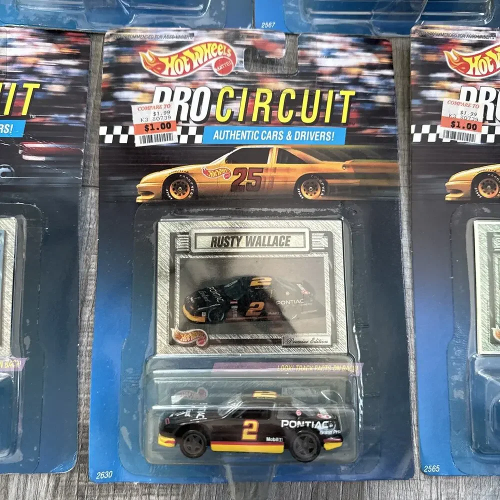 Lot 1992 Hot Wheels Pro Circuit Cars M. Martin R. Wallace M. Andretti B. Bodine